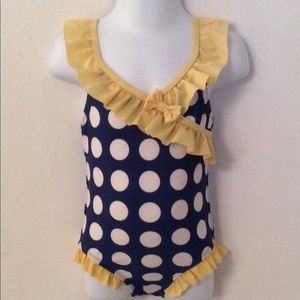 Unbranded polka dot swimsuit. Size 2T